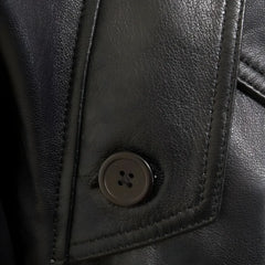 Women Black Vintage Leather Jacket