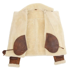 Women Brown Shearling Jacket