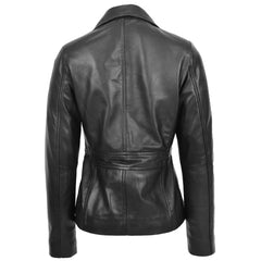 Women Black Real Leather Jacket