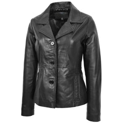 Women Black Real Leather Jacket