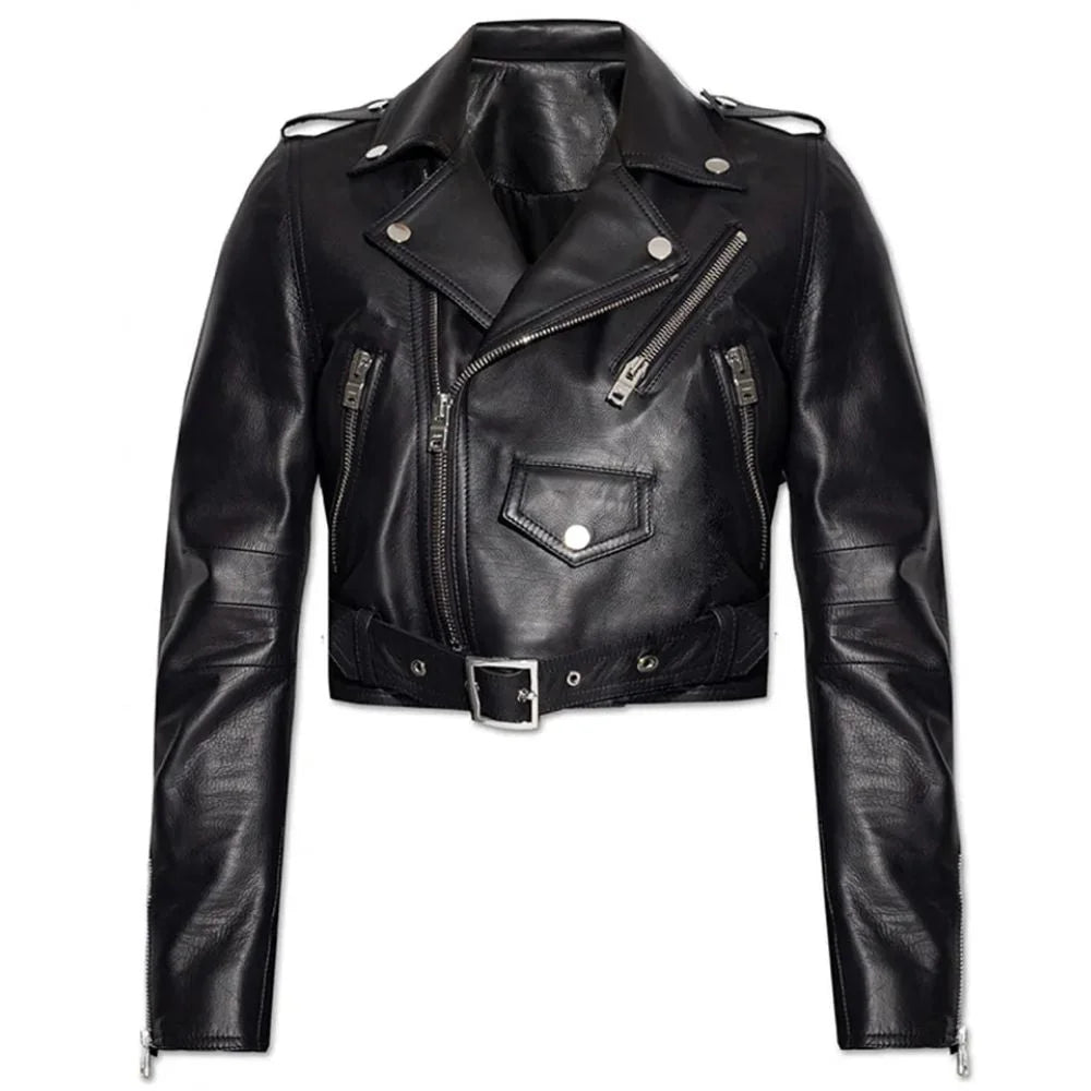 Women Premium Black Leather Jacket