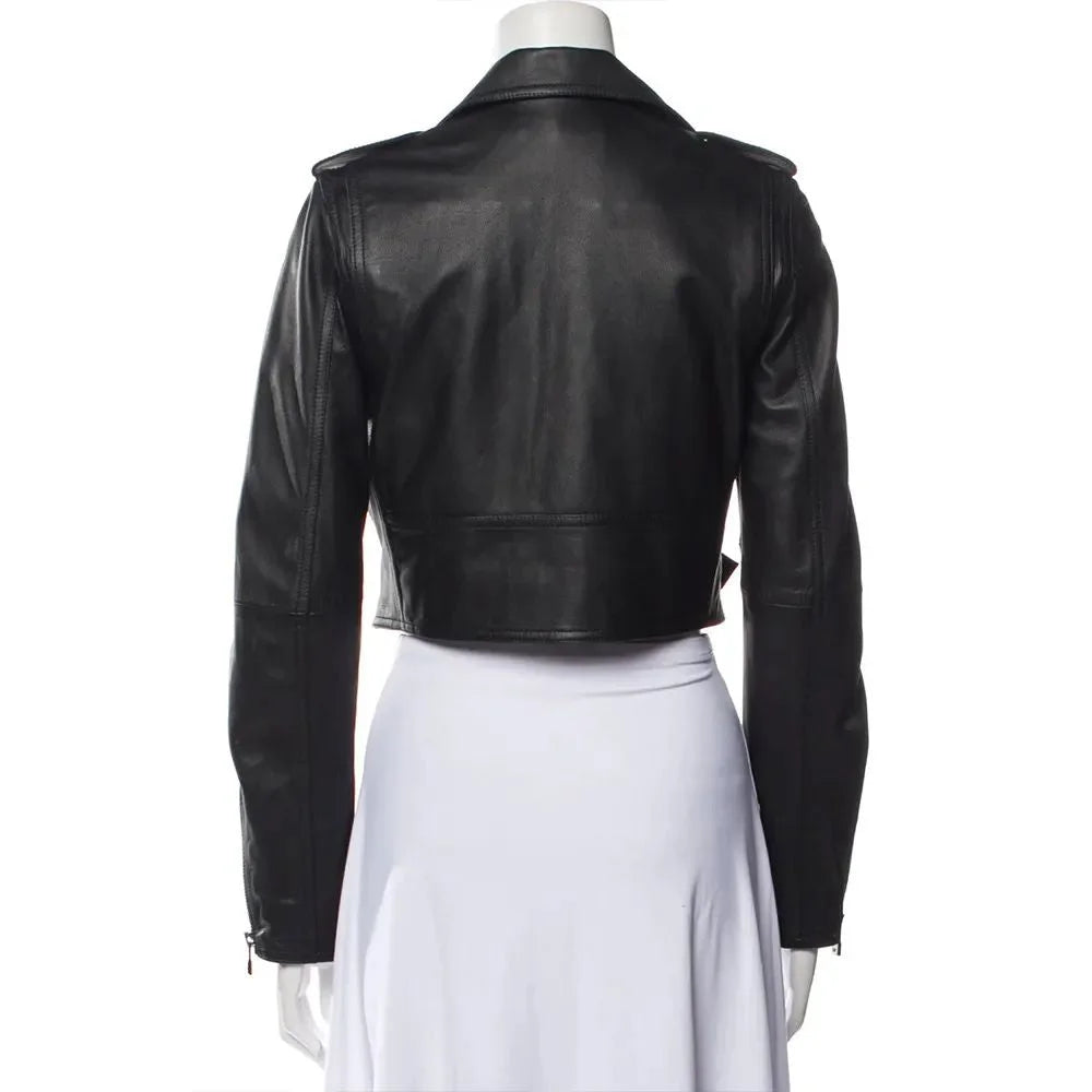 Women Premium Black Leather Jacket