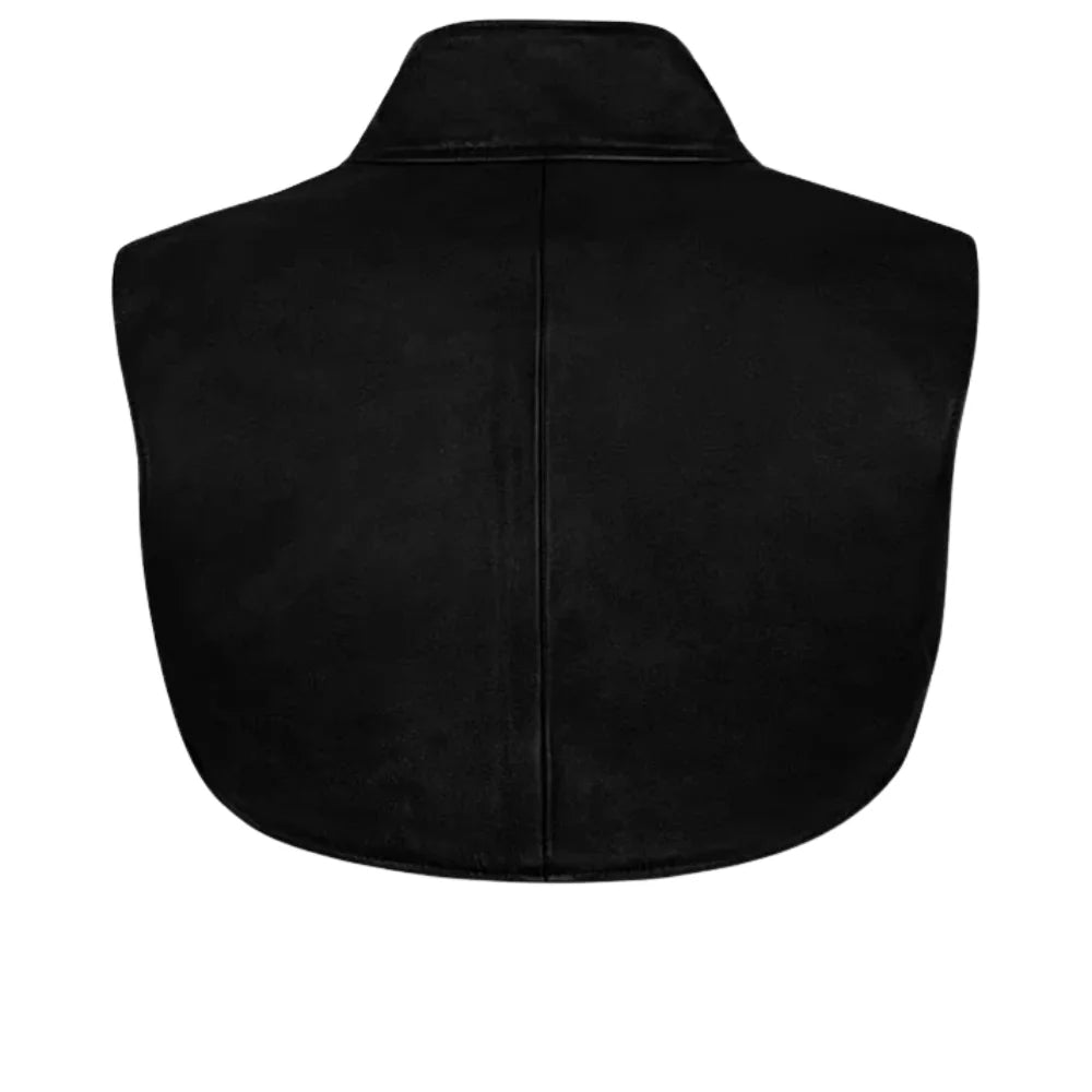 Women’s Black Cropped Leather Shrug
