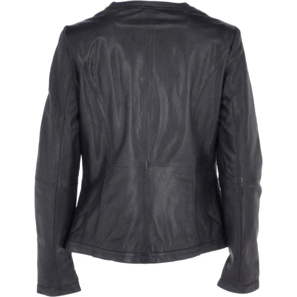 Women's Black Leather Jacket
