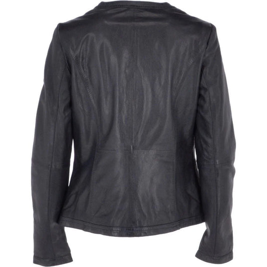 Women's Black Leather Jacket