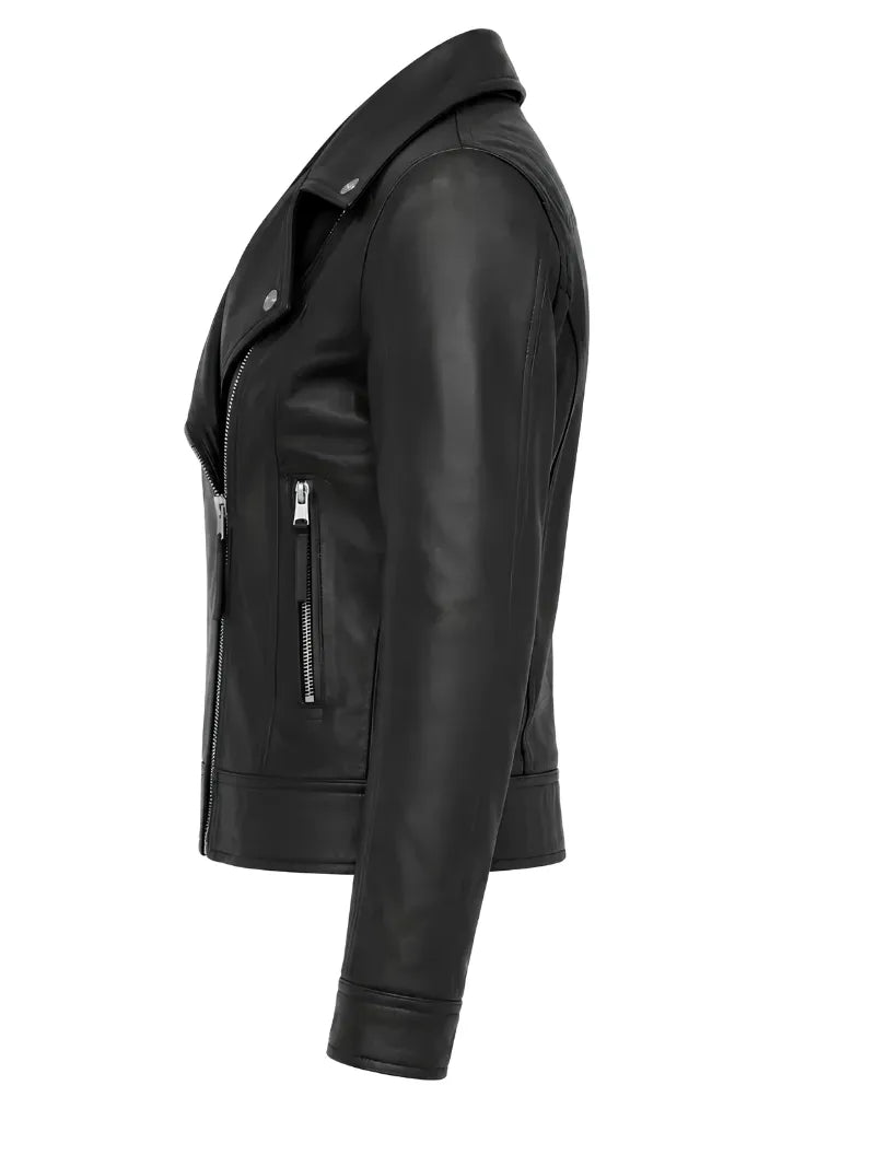 Women's Black Leather Signature Jacket