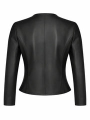 Women's Black Tailored Leather Jacket