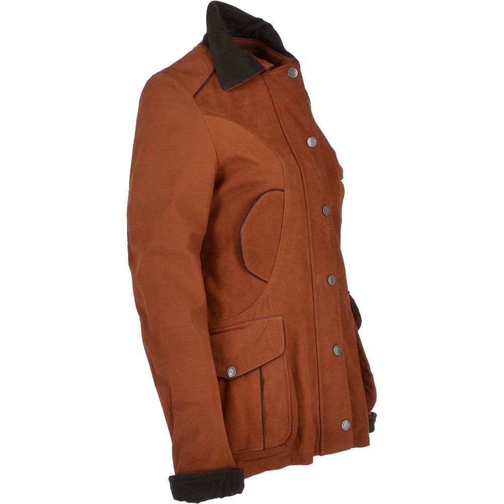 Women's Brown Suede Utility Jacket