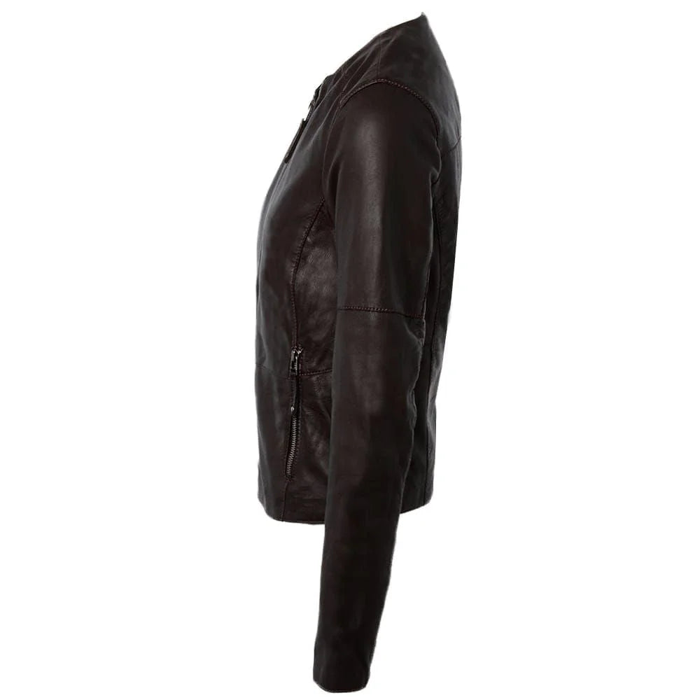 Women's Classic Black Leather Jacket