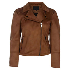Women's Classic Brown Suede  Jacket