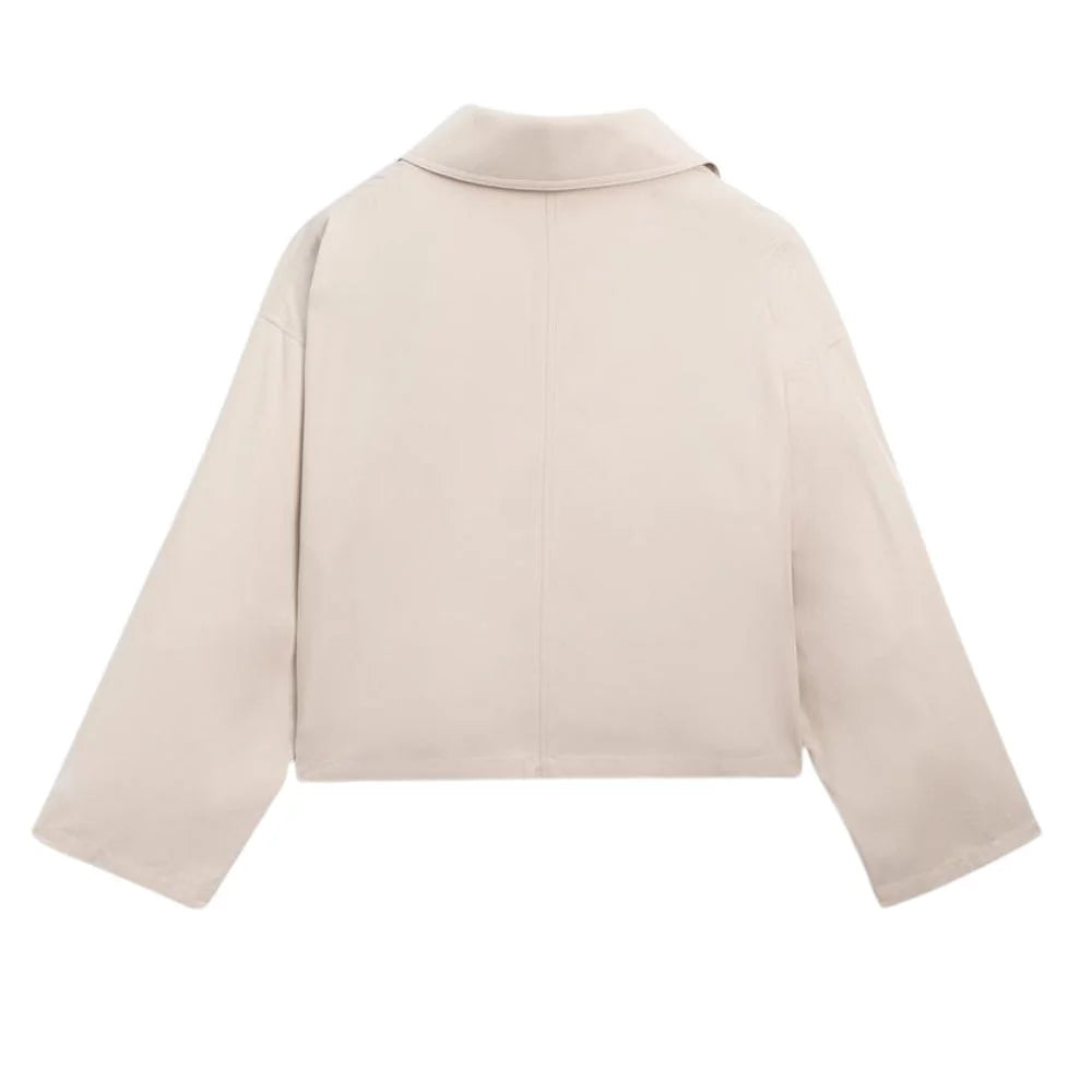 Women's Cropped Utility Jacket – Ivory