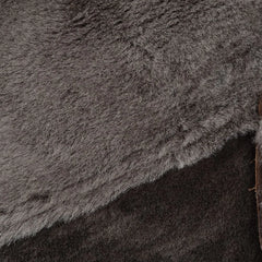 Women's Brown Hooded Shearling Leather Coat