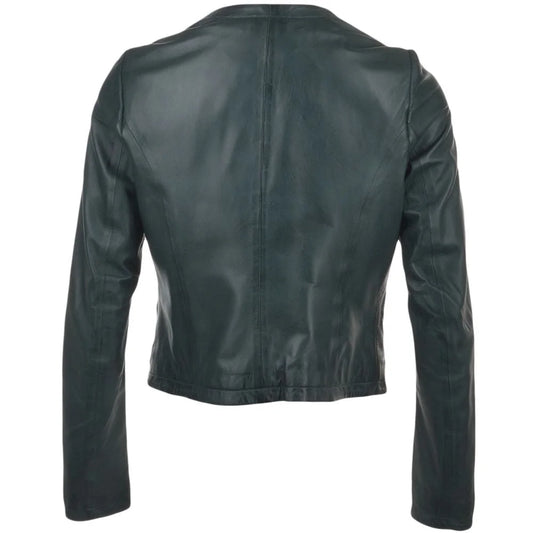 Women's Green Leather Jacket