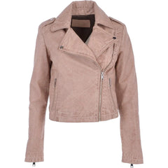 Women's Light Beige Suede Jacket