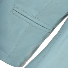 Women's Light Blue Leather Jacket