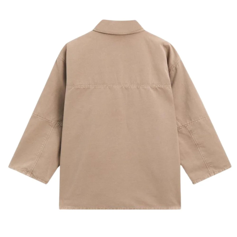 Women's Oversized Utility Jacket – Beige