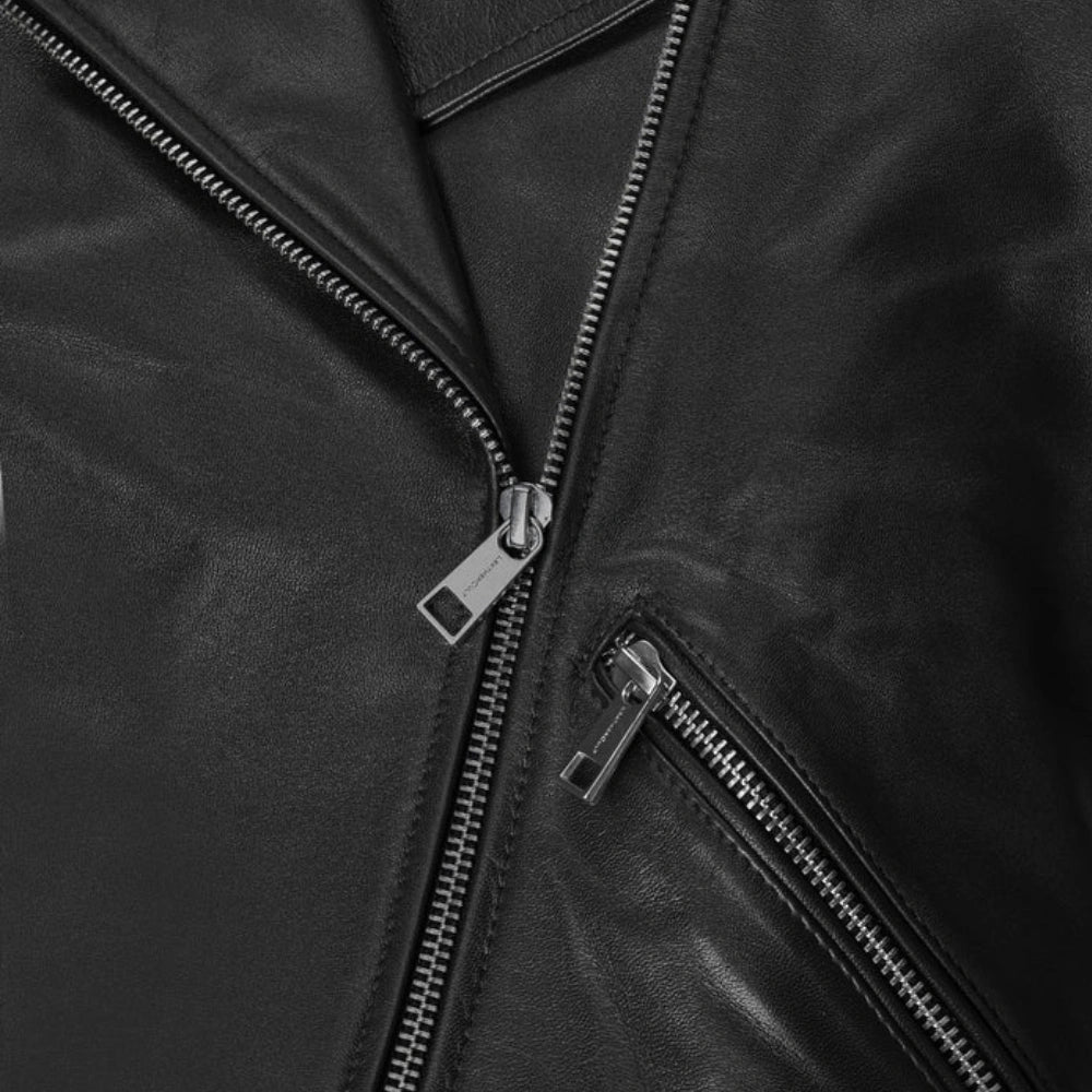 Women’s Slim Fit Black Leather Jacket