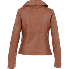 Women's Tan Leather Jacket