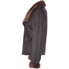 Women's Shearling-Lined Leather Jacket