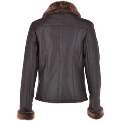 Women's Shearling-Lined Leather Jacket