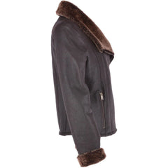 Women's Shearling-Lined Leather Jacket