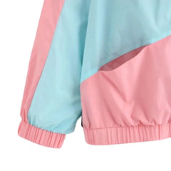 Women's Color block Windbreaker Jacket