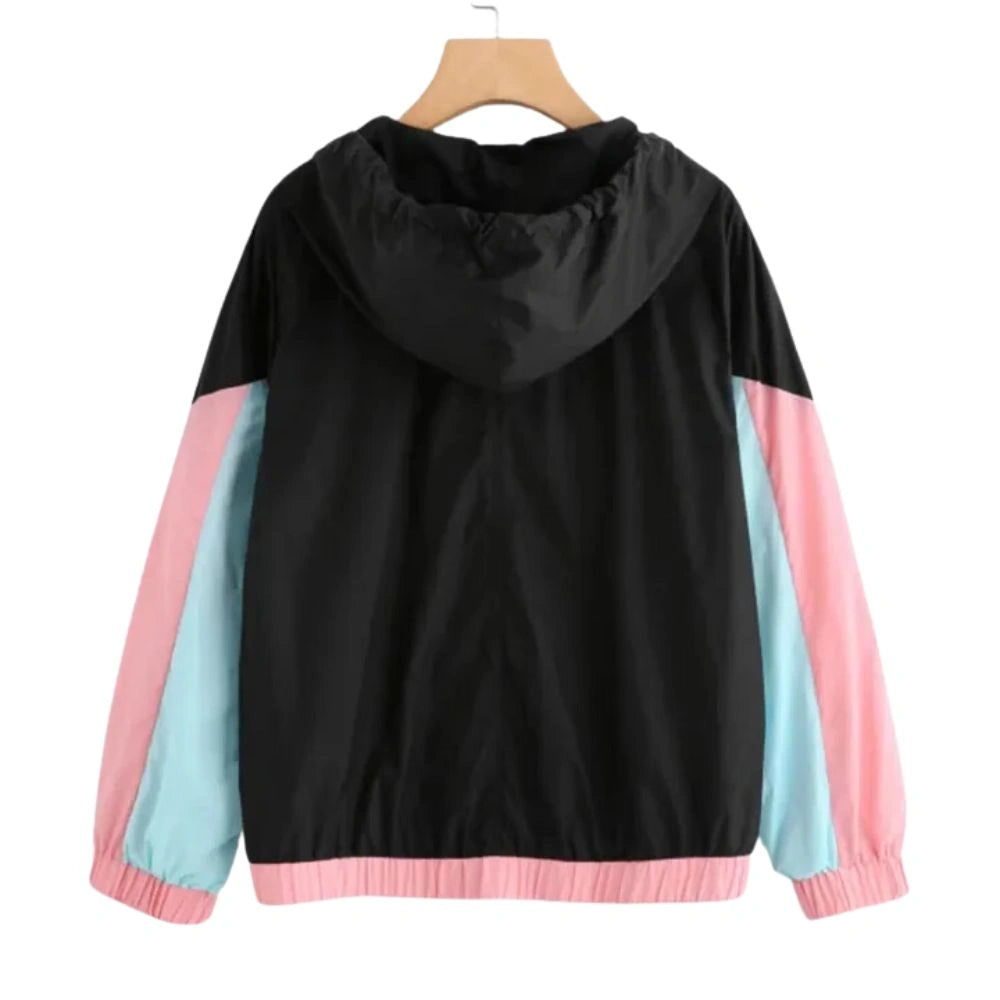 Women's Color block Windbreaker Jacket