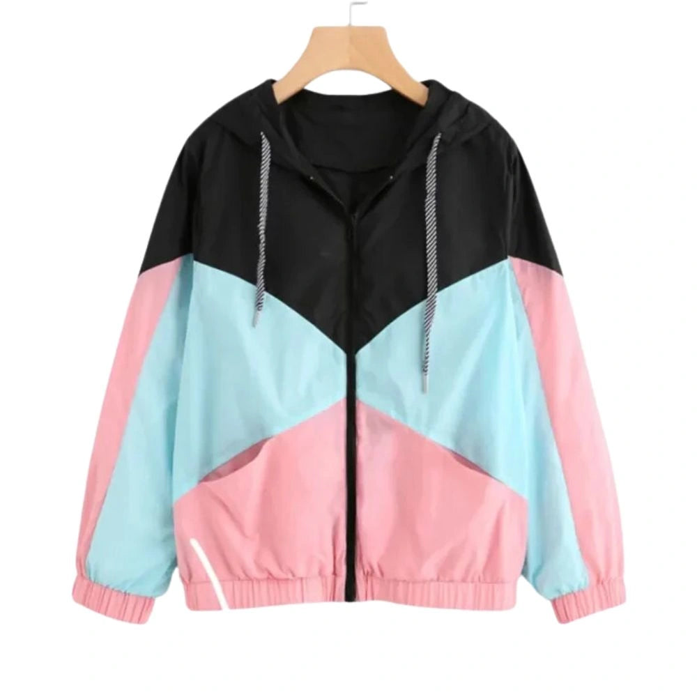 Women's Color block Windbreaker Jacket